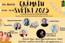 Atpūtas un ceļojumu piedāvājumi 20.05.2025 - 24.05.2025 Gramatu svētki 2025 Līvānu TIC